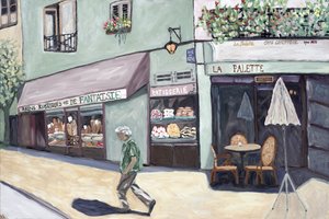 Cafe Corner, 2017 (acrylique sur toile)
