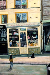 Magasin de fromage, 2022 (acrylique sur toile)
