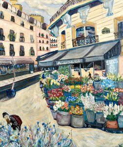 Fleuriste, 2020 (acrylique sur toile)
