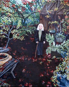 Jardin de Gladys, 2023 (acrylique sur toile)