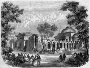 Chapelle expiatoire sur la place Louis XVI à Paris, gravure d