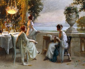 Une soirée sur la terrasse