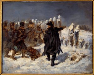 Épisode de la retraite de Russie. Guerre napoléonienne (1812). Maréchal Michel Ney à la Redoute de Kovno (1812) - Denis Auguste Marie Raffet