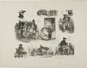 Feuille de croquis - Denis-Auguste-Marie Raffet
