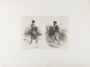 Feuille avec croquis estompé