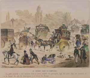 Départ pour la campagne - Denis Clement Pruche