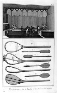 Le tennis réel et la construction de raquettes - Denis Diderot