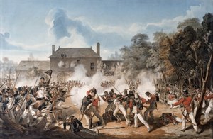 Défense du château de Hougoumont par la compagnie de flanc, Coldstream Guards 1815