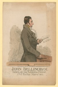 John Bellingham, pris à la Sessions House, Old Bailey, 15 mai 1812