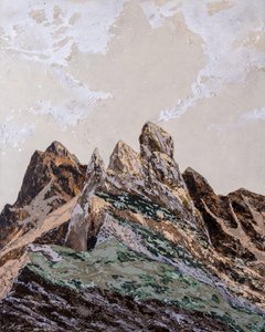 Montagnes aux textures terreuses