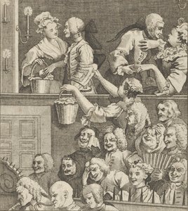 Le public rieur, vers 1800 - Dent