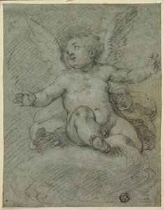 Putto assis sur des nuages - Denys Calvaert