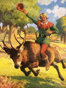 Robin des Bois sur le dos d