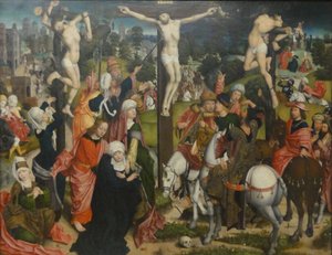 Allemand : Kreuzigungsaltar : Kreuzigung Christi Episodes de la Passion du Christ