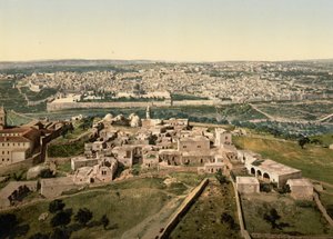 Vue générale, Jérusalem, Terre Sainte, vers 1890-1900