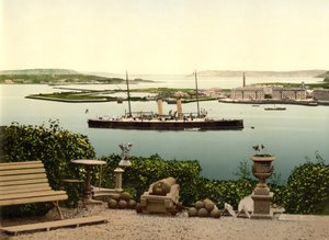 Port de Queenstown, comté de Cork, vers 1890 - Detroit Photographic Co.