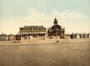 Plage et Casino, Calais, France, c.1900 - Detroit Publishing Co.