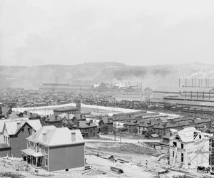 Usine sidérurgique Carnegie, Homestead, Pennsylvanie, vers 1905 - Detroit Publishing Co.