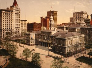 Hôtel de ville, New York, États-Unis - Detroit Publishing Co.