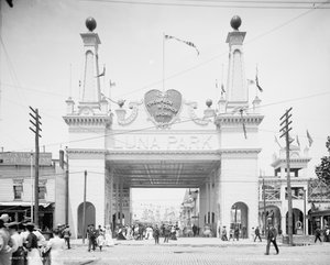 Entrée de Luna Park, Coney Island, New York