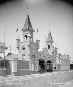Entrée du Paragon Park, Nantasket Beach, vers 1905 (photo n/b) - Detroit Publishing Co.