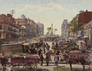Place Jacques Cartier, Montréal, 1901 - Detroit Publishing Co.