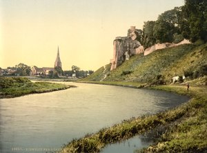 Kidwelly, Carmarthen, Pays de Galles, vers 1890-1900 (tirage photochrome)