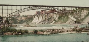 Niagara, moulins et pont du Grand Trunk, c.1900 - Detroit Publishing Co.