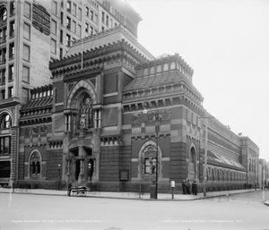 Académie des Beaux-Arts de Pennsylvanie, Philadelphie, Pennsylvanie, vers 1900 (photo n/b) - Detroit Publishing Co.