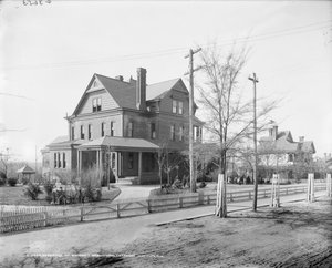 Résidence de Booker T. Washington, Institut Tuskegee, vers 1906 (photo n/b) - Detroit Publishing Co.