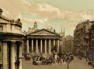 Bourse royale, Londres, vers 1890-1900 (photochromie) - Detroit Publishing Co.