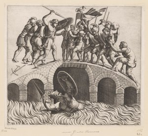 Horatius Coclès dans le Tibre