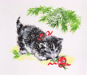 Chaton de Noël - Diane Matthes