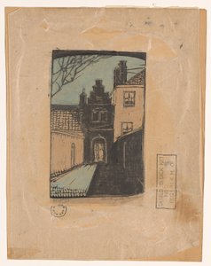 Porte du monastère, Hoorn - Dick Ket (signed by artist)