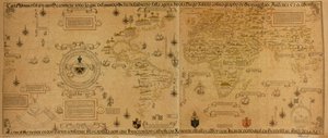 Carte universelle contenant tout ce qui a été découvert du monde jusqu