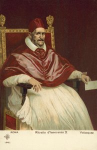 Portrait du Pape Innocent X - Diego Rodriguez de Silva y (after) Velazquez