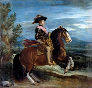 Portrait équestre du roi Philippe IV (1605-1665) - Diego Velázquez
