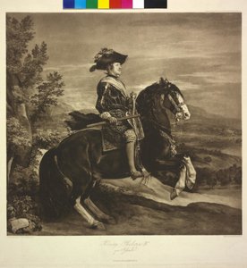 Roi Philippe IV à cheval - Diego Rodriguez de Silva y Velazquez