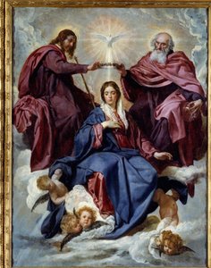 Le couronnement de la Vierge. Peinture de Diego Velázquez (1599-1660) - Diego Velázquez