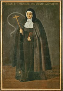 La vénérable mère Jeronima de la Fuente, moniale du monastère Santa Isabel de los reyes ... (peinture sur toile) - Diego Rodriguez de Silva y Velazquez