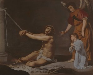 Le Christ après la flagellation contemplé par l