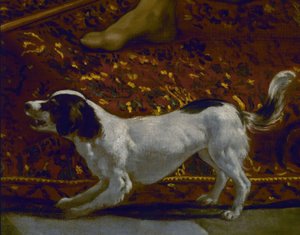 LA TUNIQUE DE JOSEPH – DÉTAIL DU CHIEN – XVIIe SIÈCLE – BAROQUE ESPAGNOL – RESTAURÉ EN 1989 – Ensemble 7331