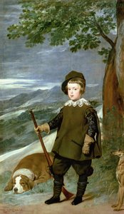 Prince Balthasar Carlos habillé en chasseur, 1635-36 - Diego Velázquez
