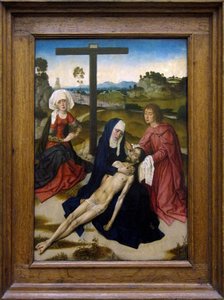 Néerlandais :  De bewening van Christus Lamentation sur le Christ mort - Dieric Bouts