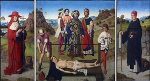 Néerlandais : Het martyr van de Saint Erasmus Tryptich du martyre de Saint Erasme - Dieric Bouts