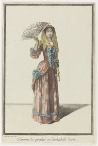 Femme de qualité en déshabillé d