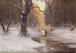 Paysage de rivière boisée