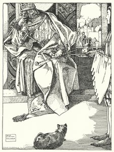 « Le roi refusa toute collation » (gravure) - Dion Clayton Calthrop
