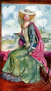 Costume de femme sous le règne de Henri V (1413-1422) - Dion Clayton Calthrop
