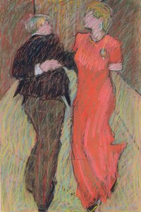 Danser à Paris, 2006 (pastel sur papier) - Dione Verulam